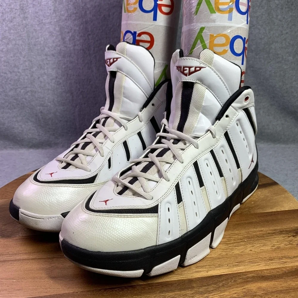 Nike Air Jordan Shoes Melo M7 Size 13 'White Black' Carmelo Anthony 414843-102